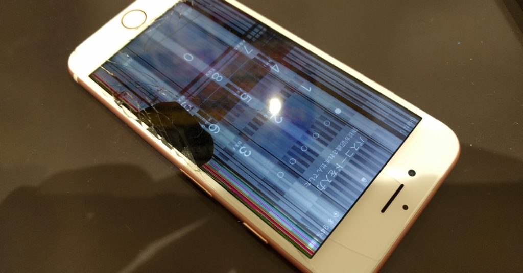 表示不良と誤タッチが発生したiPhone7