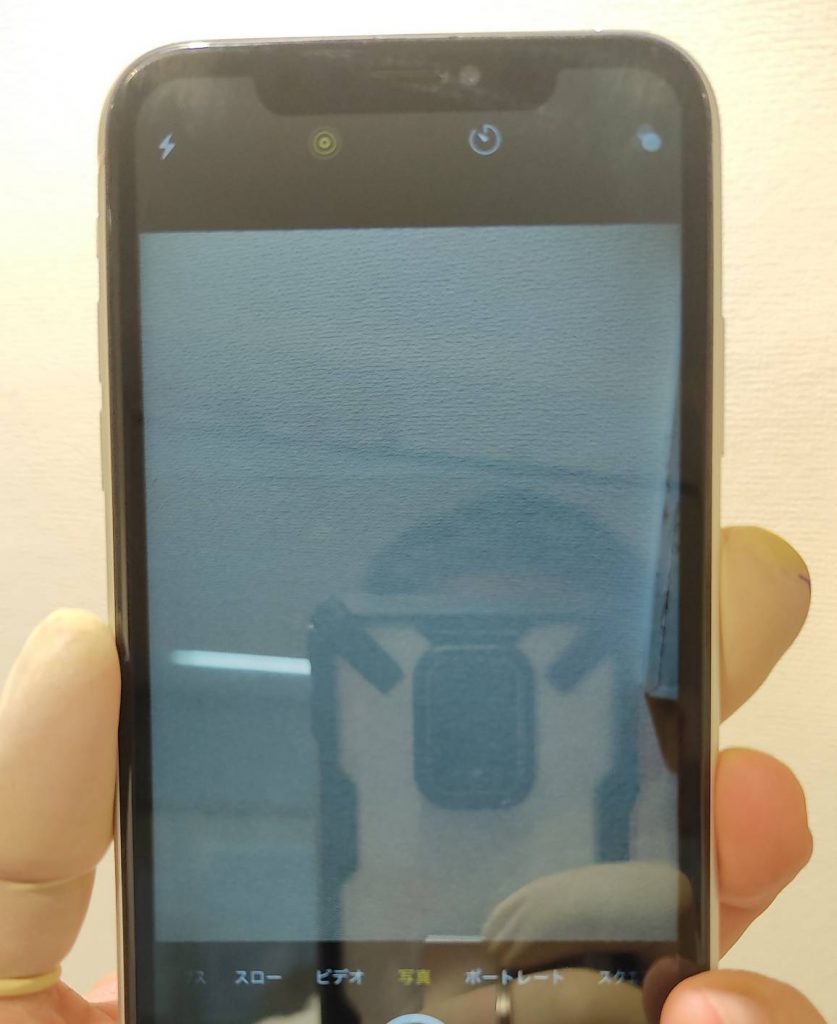 カメラ交換修理とレンズガラス修理によって綺麗に映る様に修理が出来たiPhoneXR画像